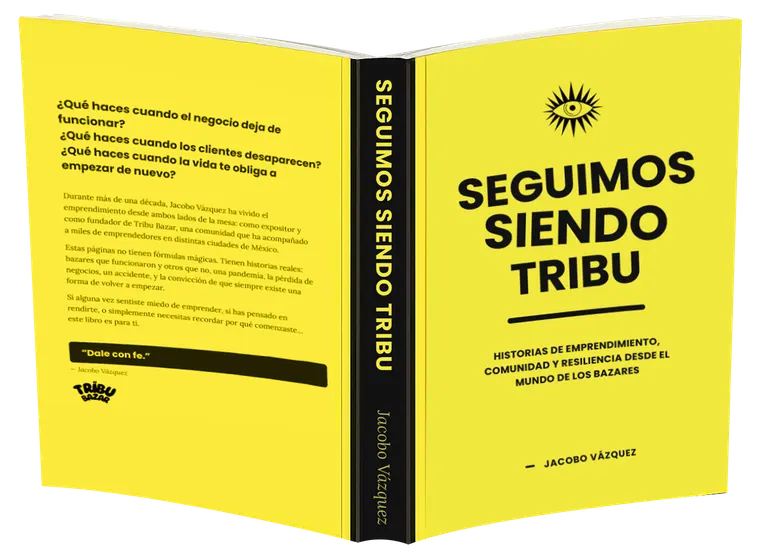 El libro Seguimos Siendo Tribu impreso, con portada y contraportada