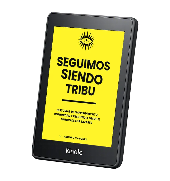 El libro Seguimos Siendo Tribu mostrado en un Kindle